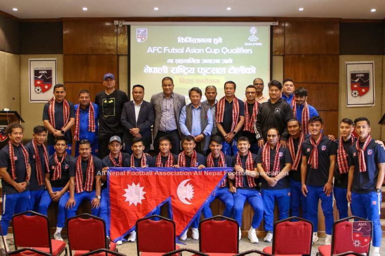 फुटसल एसियन कप छनोट खेल्न नेपाली टोली कीर्गिस्तान जाँदै