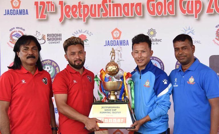जीतपुर सिमरा गोल्डकपको उपाधिका लागि एपीएफ र एनआरटी भिड्ने