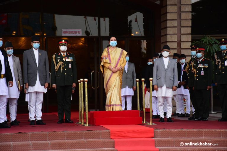 नीति तथा कार्यक्रम प्रस्तुत गर्न राष्ट्रपति भण्डारी संसदमा (फोटो फिचर)