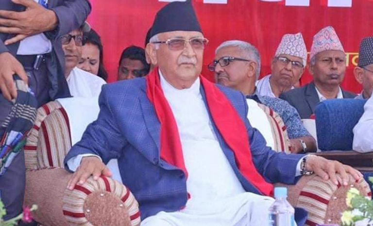 भरतपुरमा ओलीले भने : यहाँका कांग्रेसले कसरी मन थामेका होलान् ?