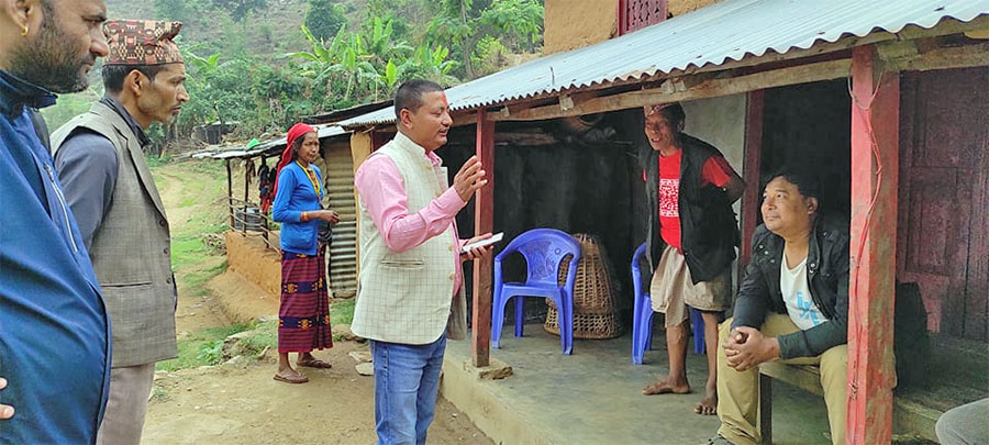 तादी गाउँपालिकामा बहुराष्ट्रिय कम्पनीका उत्पादन निषेध गर्ने माओवादी उम्मेदवारको घोषणा