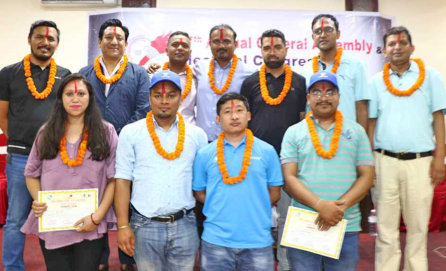 नेपाल खेलकुद पत्रकार मञ्चमा देवेन्द्र निर्वाचित