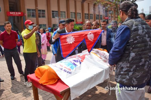 भारोत्तोलन खेलाडी सञ्जुको अन्तिम संस्कार बाँकेमा हुने