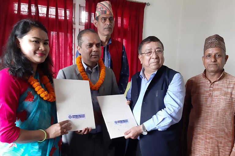 नेपाल बैंक र विन्ध्यवासिनी धार्मिक क्षेत्र विकास समिति बीच सम्झौता