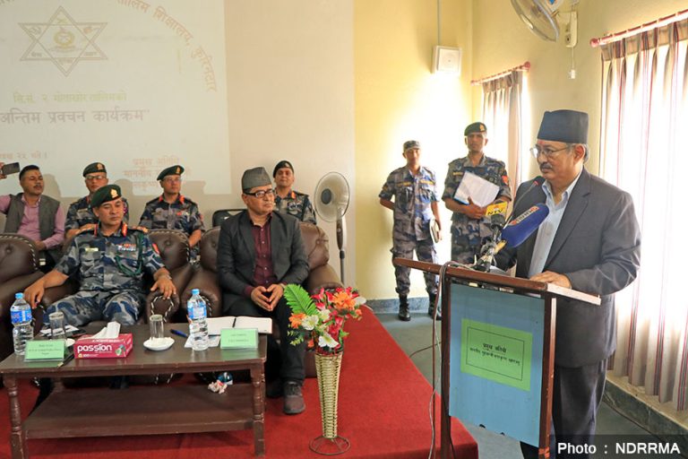 मन्त्री र सीडीओलाई पनि विपद सम्बन्धी तालिम आवश्यक : गृहमन्त्री खाँण