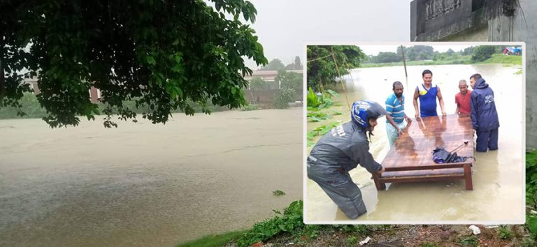 मोरङमा बाढीले एक जनालाई बगायो, १७५ परिवार विस्थापित