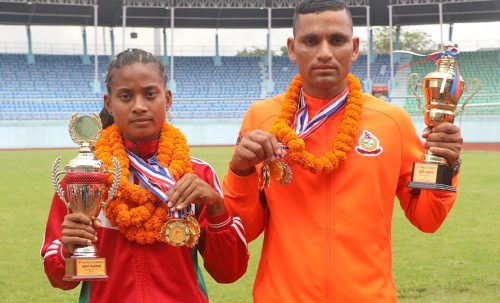 राष्ट्रिय एथलेटिक्समा शिवराज र जयरानी उत्कृष्ट खेलाडी