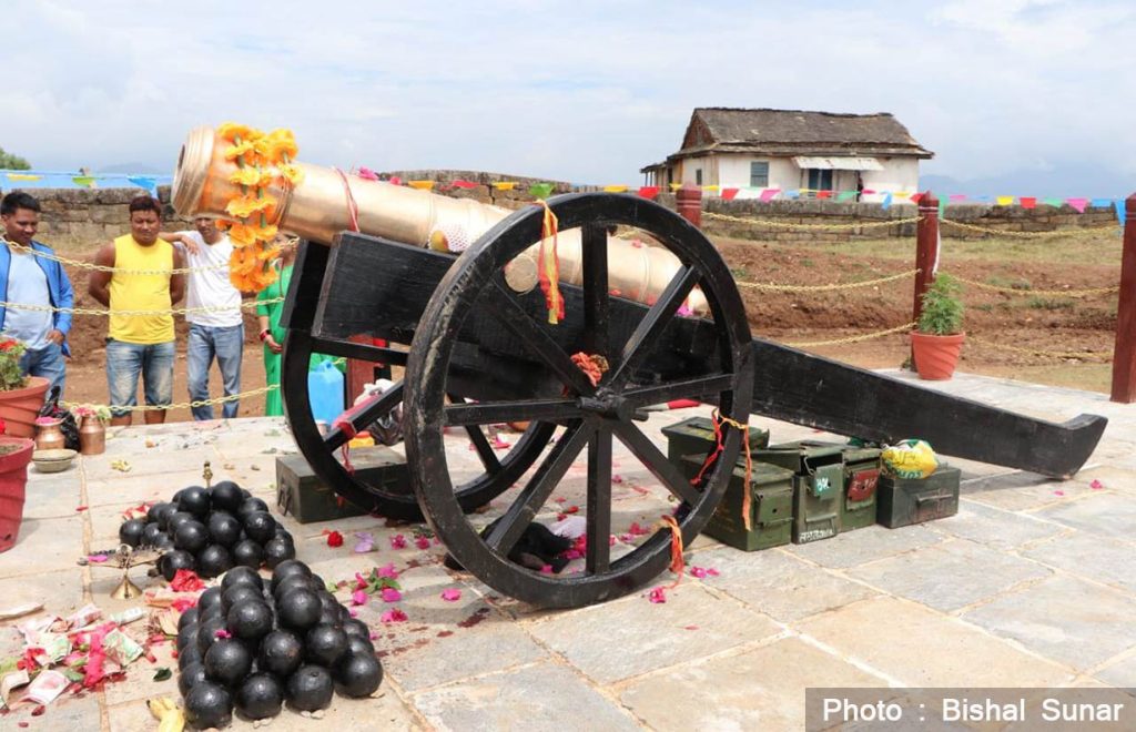 दैलेखको कोतगढीमा ५१ वर्षपछि फर्काइयो सुन्दरी तोप