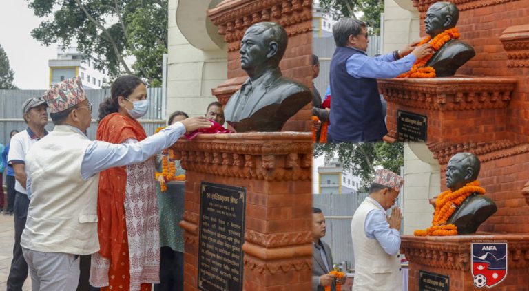 एन्फाका पूर्व कार्यवाहक अध्यक्ष ललितकृष्ण श्रेष्ठको सालिक पुनः अनावरण