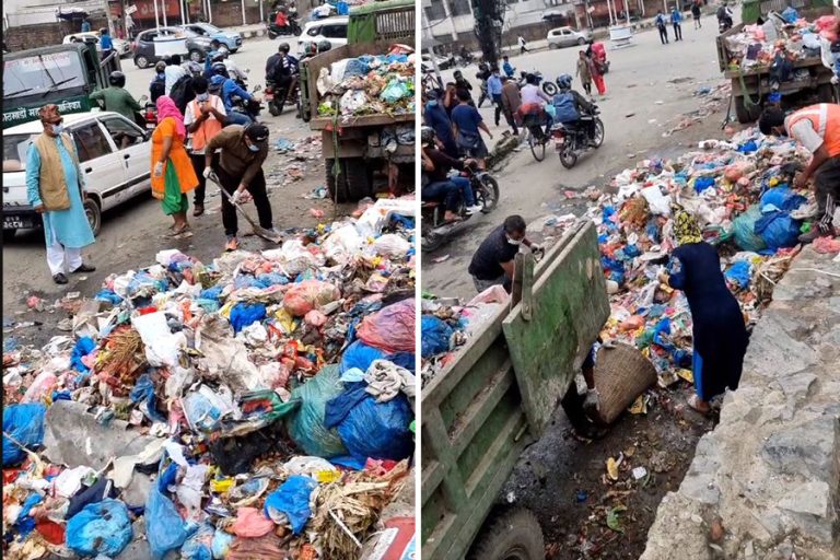 वडाध्यक्षको सक्रियतामा काठमाडौं-१६ मा उठाउन थालियो फोहोर