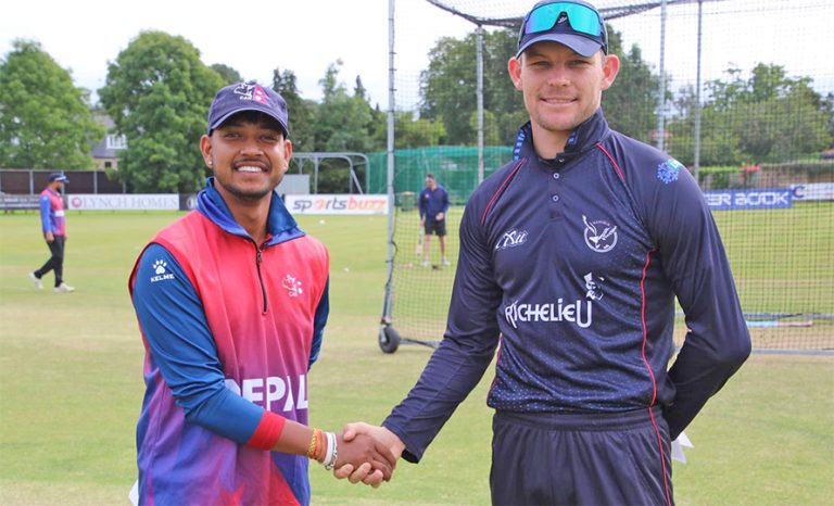 लिग टु क्रिकेट : नेपाललाई २०० रनको लक्ष्य, सन्दीपले लिए ४ विकेट