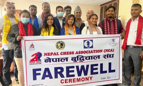 ओलम्पियाड खेल्ने नेपाली टिमको बिदाइ