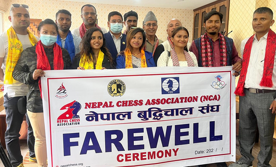 ओलम्पियाड खेल्ने नेपाली टिमको बिदाइ
