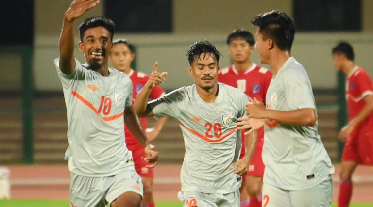 साफ यू-२० च्याम्पियनसिप : भारतविरुद्ध निरीह नेपाल, ८-० ले पराजित