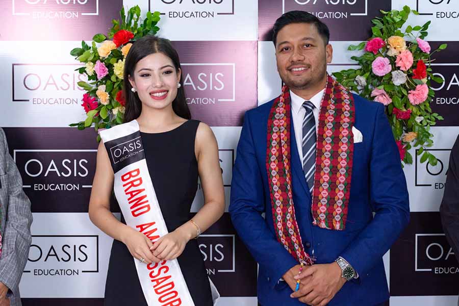 मिस नेपाल प्रियंका ओएसीस एजुकेसनको व्यावसायिक दूत