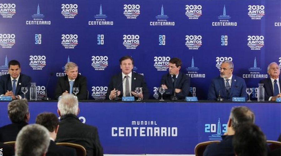 २०३० को विश्वकप आयोजनाका लागि अर्जेन्टिना, चिली, उरुग्वे र पाराग्वेकोे संयुक्त प्रस्ताव