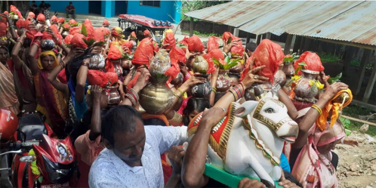 अङ्कुरी महादेव मन्दिरमा साठी किलोको बसाहा