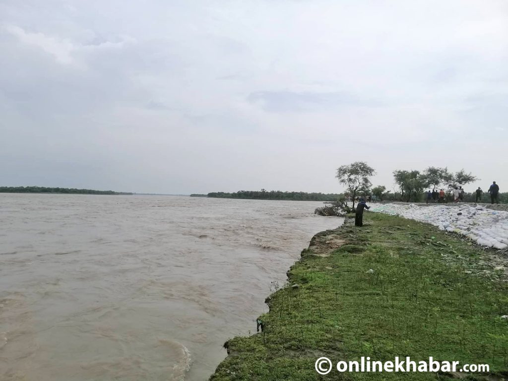 सुनसरी र सप्तरीको कोसी तटीय क्षेत्रमा उच्च सतर्कता