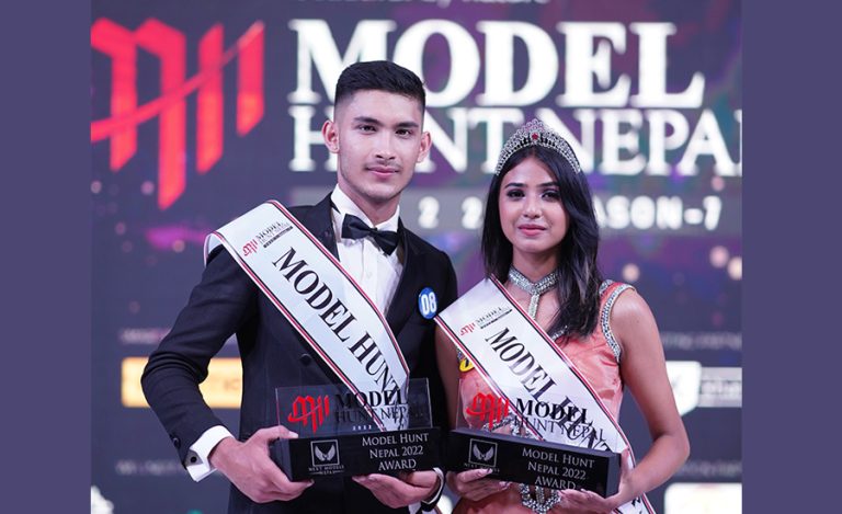 विवेक र मोनिका ‘मोडल हन्ट नेपाल २०२२’का विजेता घोषित