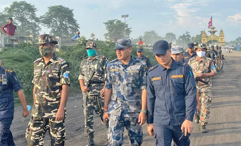 नेपाल-भारत सीमा क्षेत्रमा दुवै देशका सुरक्षाकर्मीको संयुक्त गस्ती