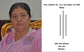 नागरिकता विधेयक फिर्ता होला कि प्रमाणीकरण ?