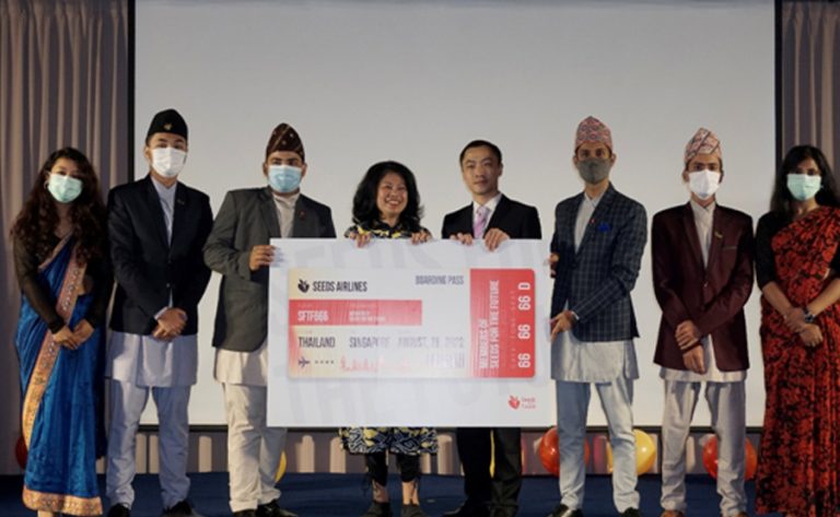 सिड्स फर द फ्युचरमा नेपाली विद्यार्थी सहभागी टिम टप ७ मा पर्न सफल