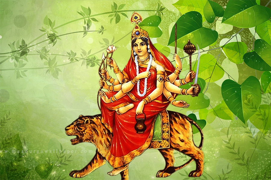 नवरात्रको चौथो दिन : कुष्माण्डा देवीको पूजा आराधना गरिंदै   