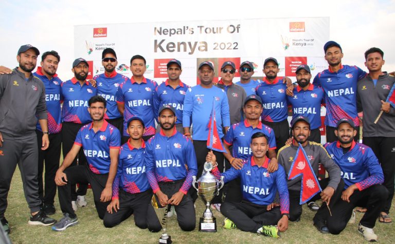केन्यासँगको एकदिवसीय क्रिकेट सिरिज नेपालद्वारा क्लिन स्वीप