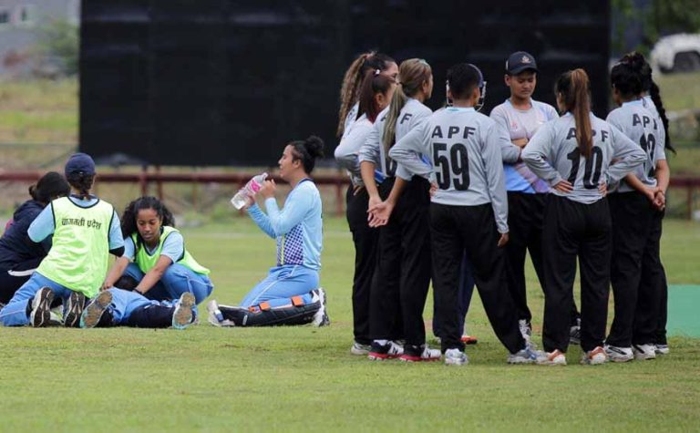 नवौं राष्ट्रिय खेलकुद : महिला क्रिकेटमा बागमतीमाथि एपीएफको कठिन जित