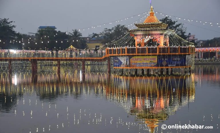 छठघाट सजावटमा लाखौं खर्च