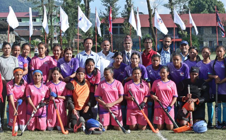 नवौं राष्ट्रिय खेलकुद : महिला हकीमा गण्डकी प्रदेशको विजयी सुरुवात