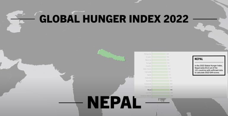 वैश्विक भोकमरी सूचकाङ्कमा नेपाल दक्षिण एसियाको दोस्रो स्थानमा