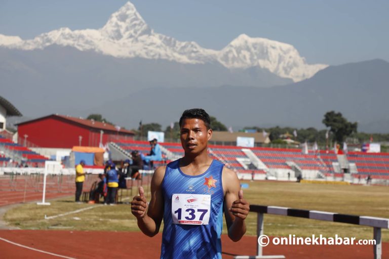 नवौं राष्ट्रिय खेलकुद : ११० मिटर पुरुष हर्डल्समा आर्मीका जिवनलाई स्वर्ण