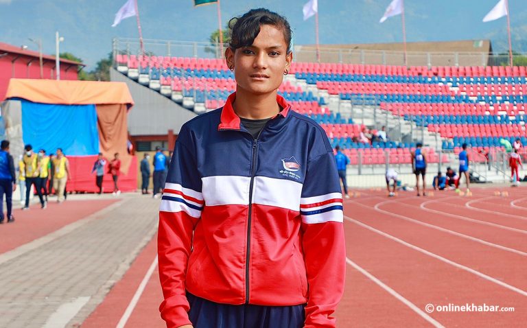 नवौं राष्ट्रिय खेलकुद : महिला १०० मिटर दौडमा लुम्बिनीकी निशाको कीर्तिमान