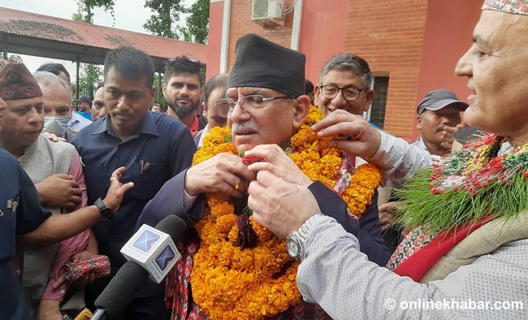 पूर्व–पश्चिम, पहाड-मधेश घुम्दै चुनाव लड्ने सायद म नै पहिलो व्यक्ति हुँ : प्रचण्ड