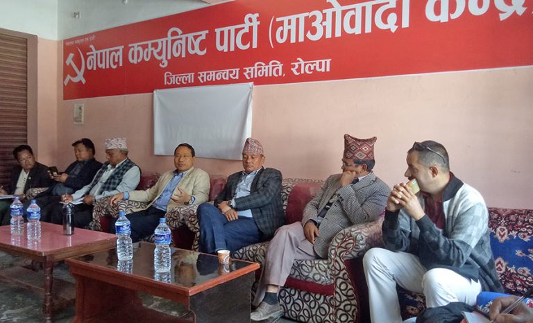 रोल्पामा सत्तारुढ गठबन्धनको चुनावी कमाण्डर वर्षमान