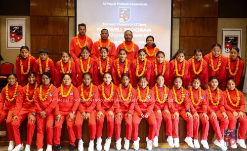 साफ यू-१५ महिला च्याम्पियन खेल्ने नेपाली टोलीको बिदाइ