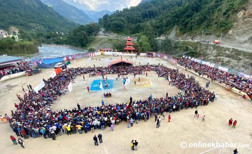 पुलिसलाई हराउँदै एपीएफले जित्यो महिला भलिबलको स्वर्ण