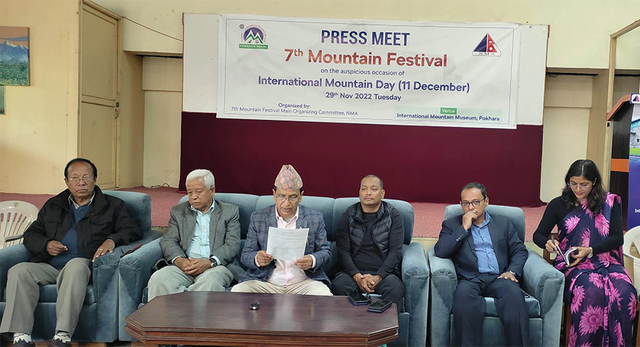 seventh Mountain Festival in Pokhara on November twenty fourth and twenty fifth