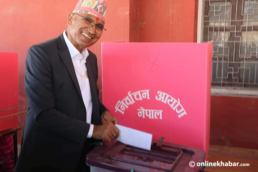 Vishnu Paudel voted
