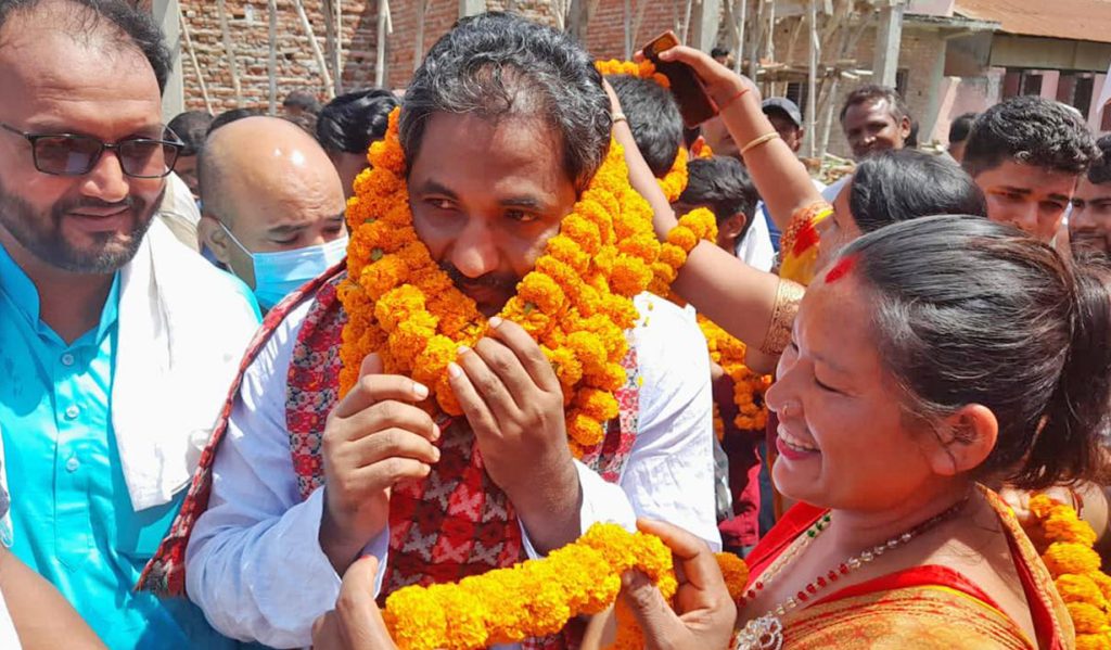 Prabhu Shah was elected to the House of Representatives from Rautahat-3