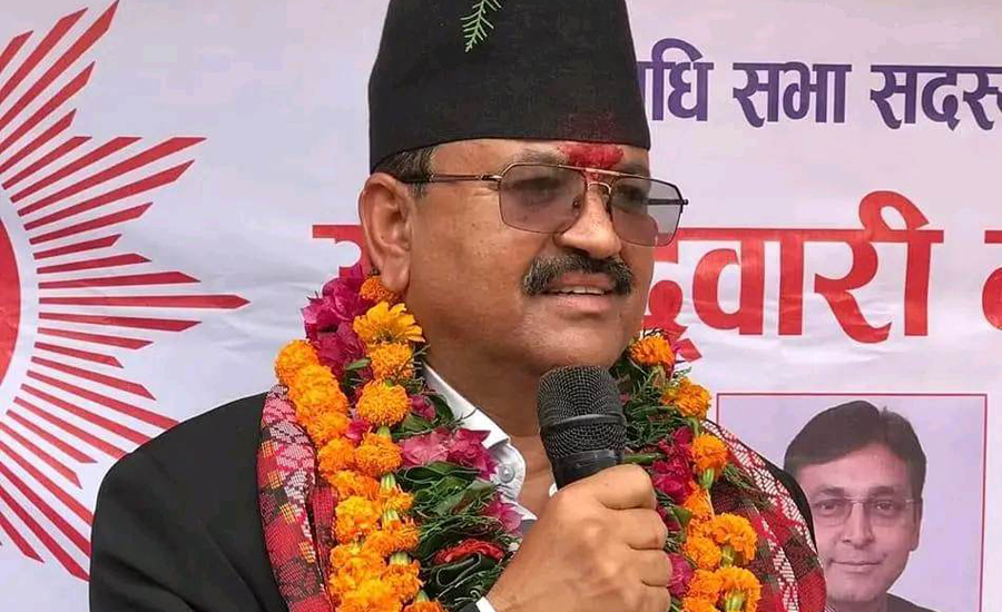 CPN-UML’s Ghimire received in Arghakhanchi State Assembly 2