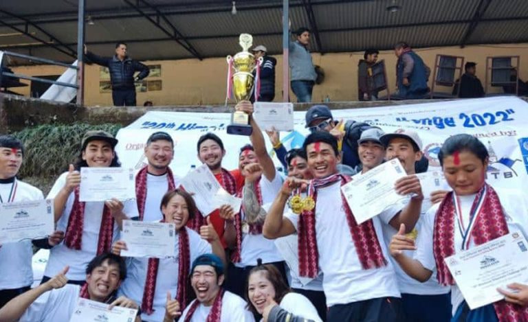 हिमालयन ह्वाइट वाटर च्यालेन्ज र्‍याफ्टिङमा प्याडल नेपाल र कायकतर्फ डम्बर विजेता