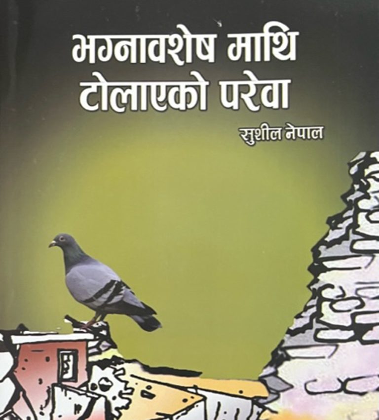 ‘भग्नावशेषमाथि टोलाएको परेवा’ विमोचित