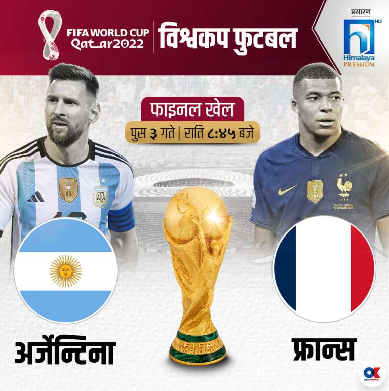 अर्जेन्टिना भर्सेस फ्रान्स : विश्वकप फाइनल प्रिभ्यु