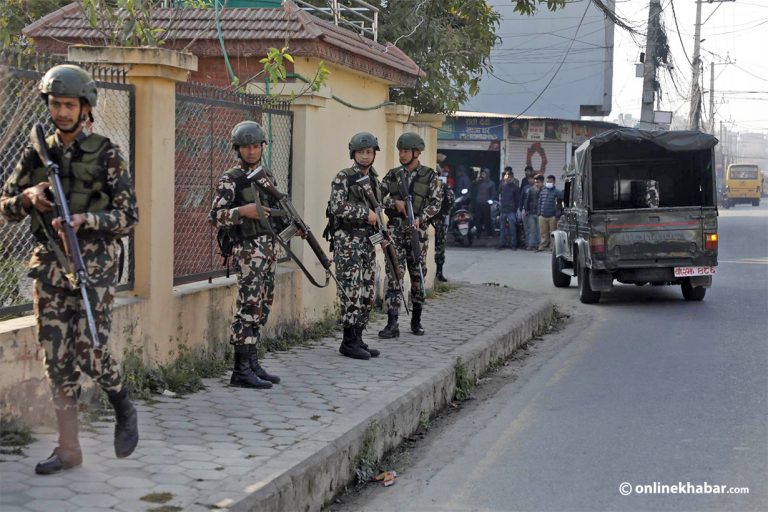 निर्वाचन सुरक्षाका लागि फिल्डमा उत्रियो नेपाली सेना