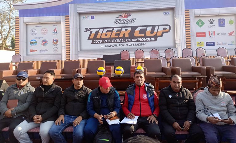तेस्रो टाइगर कप भलिबल : उद्घाटन खेलमा आर्मी र न्यू डायमन्ड भिड्दै