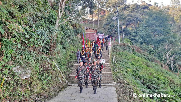 सेनाले सुरु गर्‍यो गोरखादेखि काठमाडौंसम्मको पैदलयात्रा