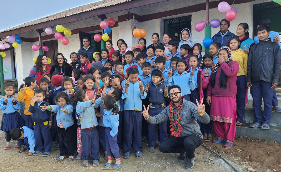 कर्मयोग फाउन्डेसनले गर्‍यो चेपाङ गाउँको विद्यालय पुनर्निर्माण