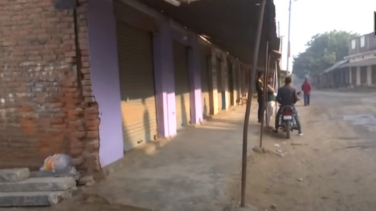 यती विमान दुर्घटनाको शोकमा भारत गाजीपुरको आफ्गा बजार बन्द